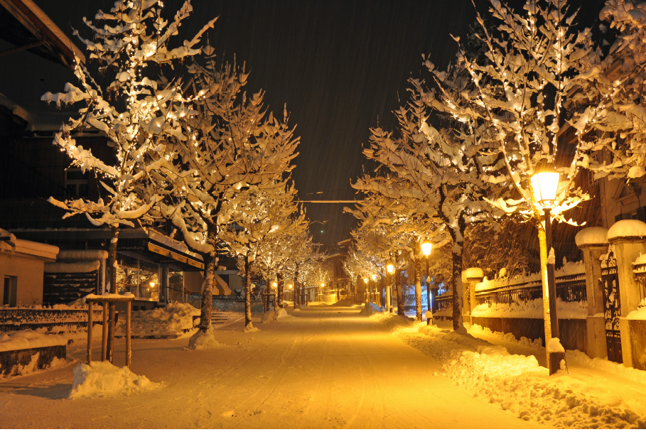 Bahnhofstrasse im Winter