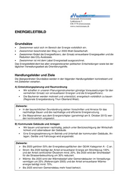 Energieleitbild Energieleitbild