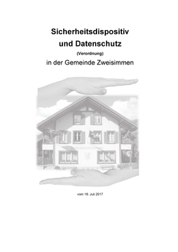 Sicherheitsdispositiv und Datenschutz Sicherheit und Datrenschutz