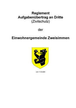 Aufgabenübertrag an Dritte (Zivilschutz)